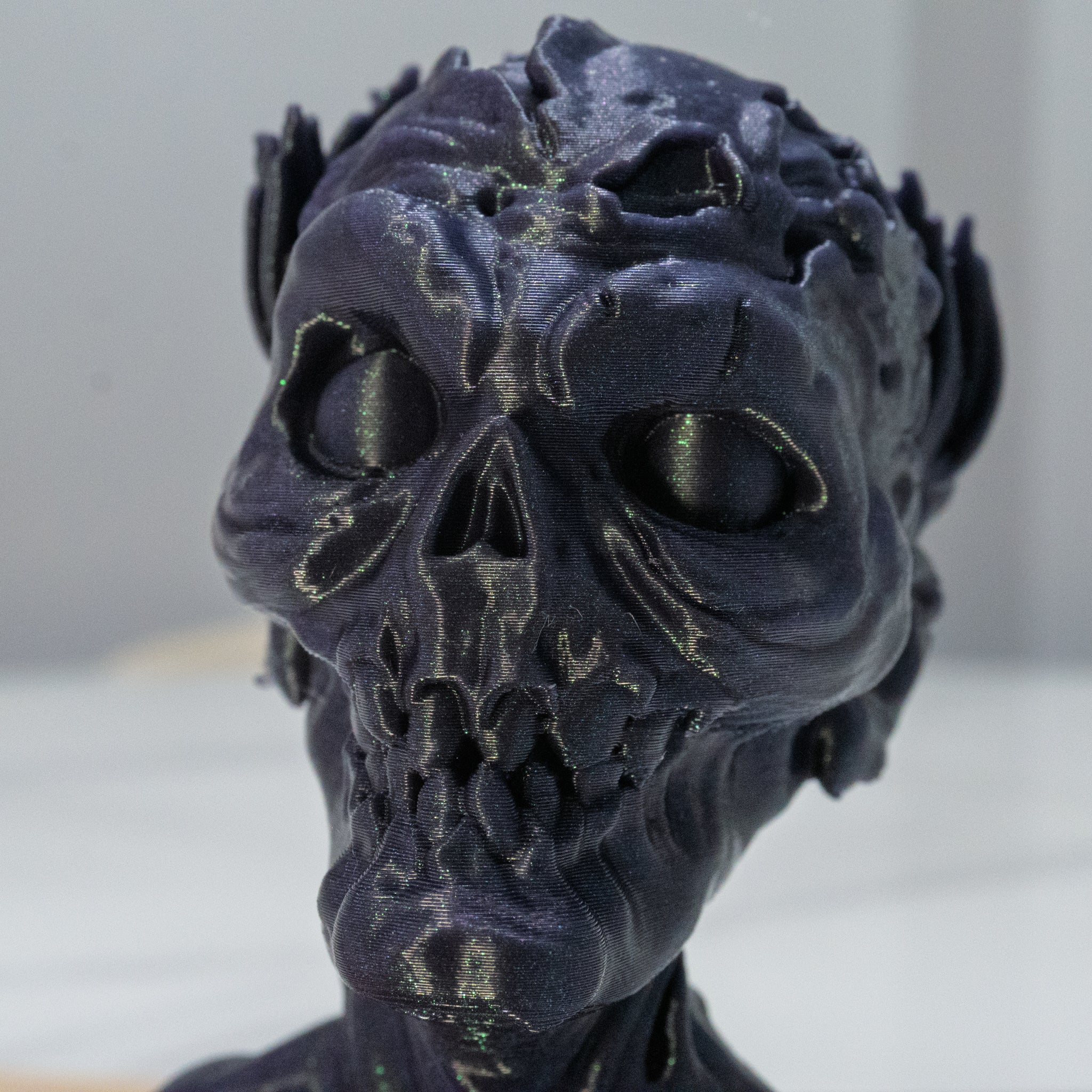 Zombie Emperor Bust | Undead Display Statue