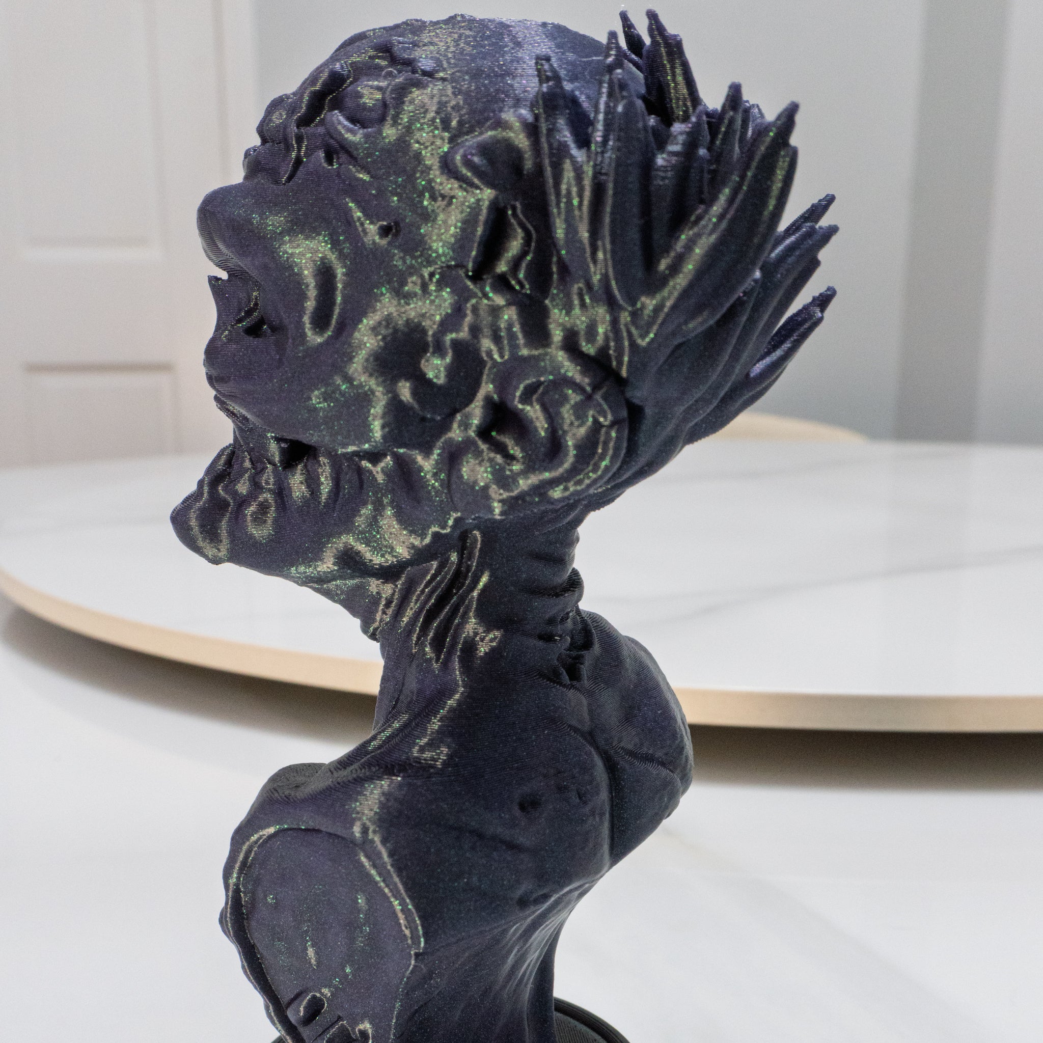 Zombie Emperor Bust | Undead Display Statue