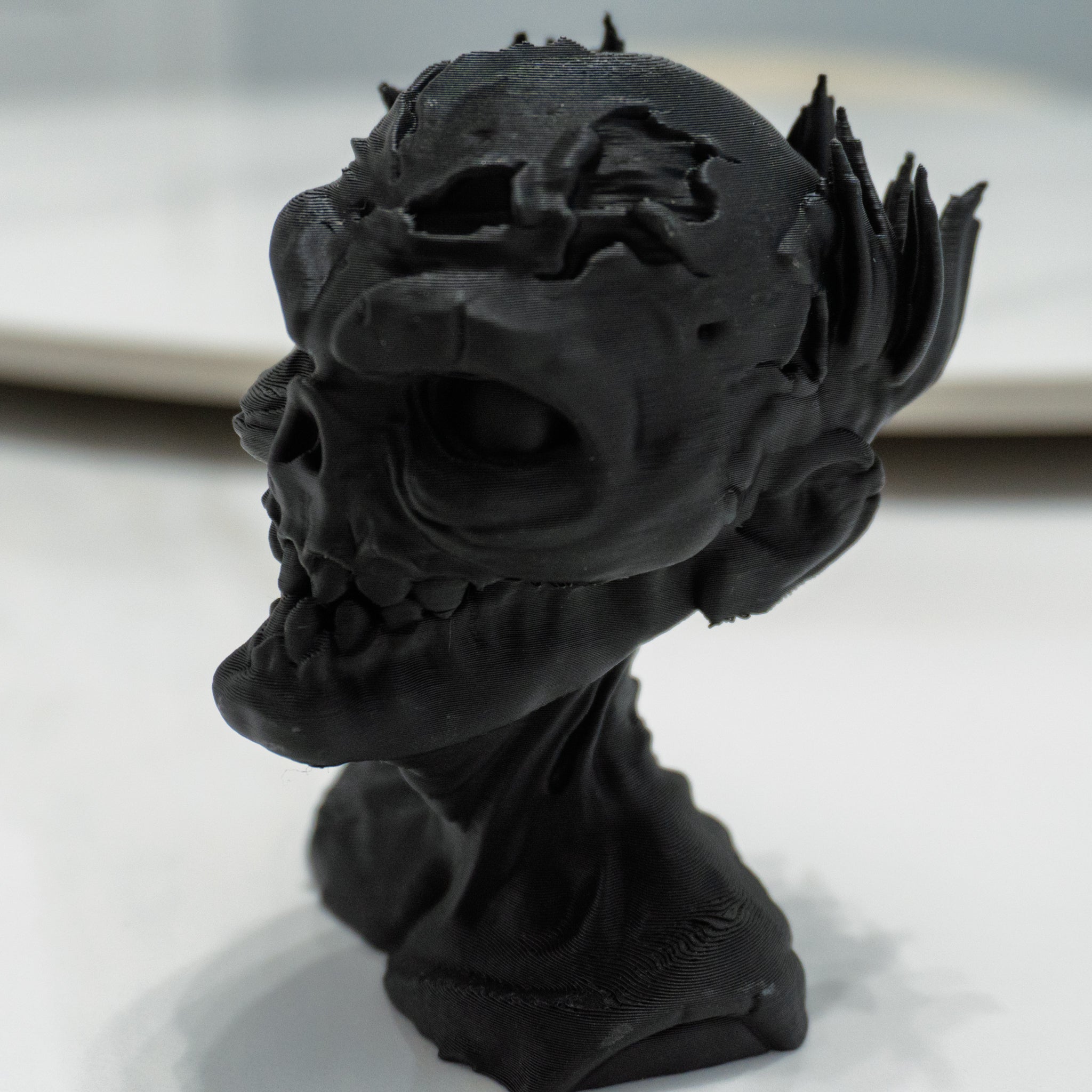 Zombie Emperor Bust | Undead Display Statue