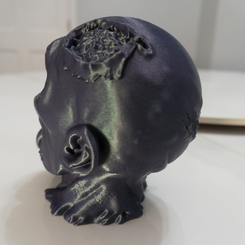 Zombie Head Sculpture | Twisted Undead Display Bust